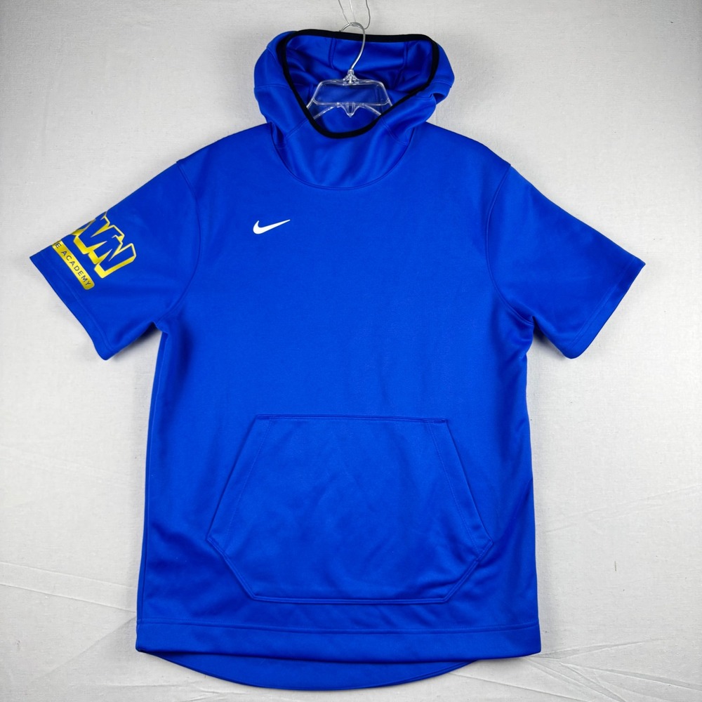 Nike Dri-FIT Short Sleeve Hoodie Mens Medium Blue 31SVN Street Dance DC2521-493